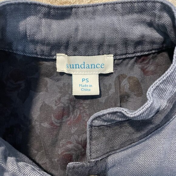 Sundance Laurel Legends Military Navy Blue Jacket 92666 Size PS Petite Small Lin - Picture 2 of 10